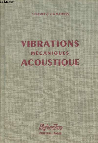 Vibrations mcaniques acoustique (Collection 