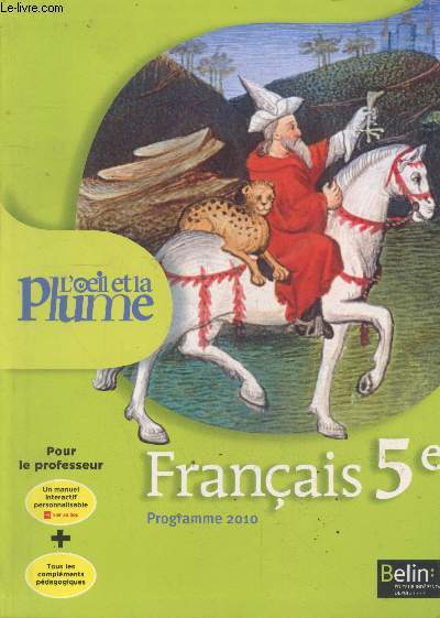 L'Oeil et la Plume : Franais 5e (CD 
