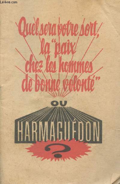 Quel sera votre sort, la 