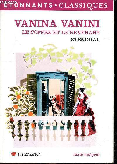 Vanina Vanini le coffre et le revenant - texte intgral - Collection tonnants classiques n44.