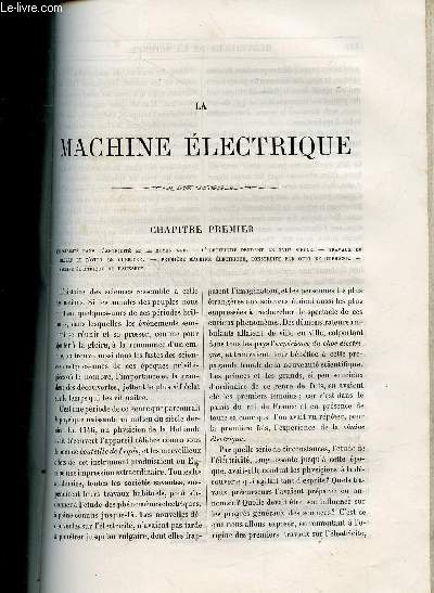 Extraits du livre Les merveilles de la science de Louis Figuier : La machine lectrique.