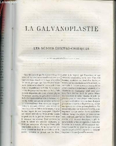 Extraits du livre Les merveilles de la science de Louis Figuier : La Galvanoplastie et les dpots lectro-chimiques.