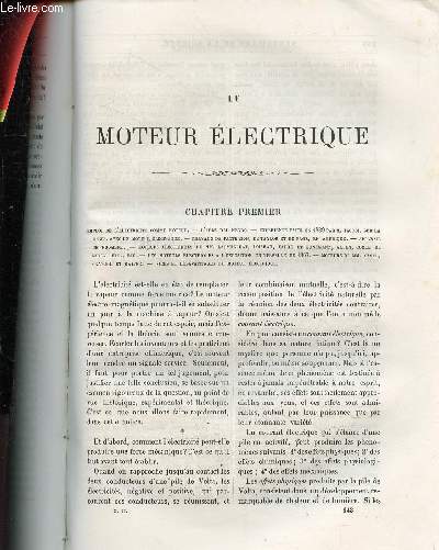 Extraits du livre Les merveilles de la science de Louis Figuier : Le moteur lectrique.