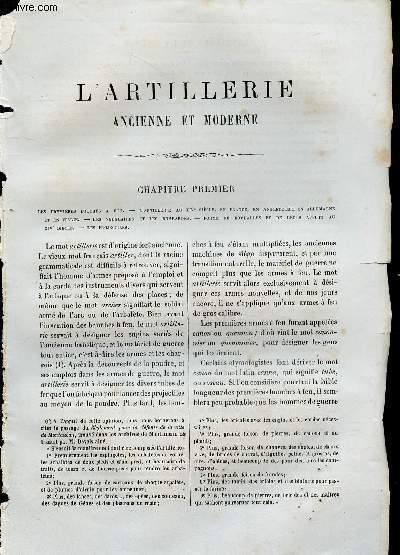 Extraits du livre Les merveilles de la science de Louis Figuier : L'Artillerie ancienne et moderne.