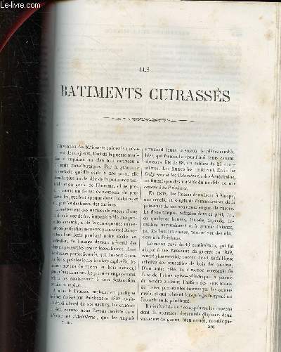 Extraits du livre Les merveilles de la science de Louis Figuier : Les batiments cuirasss.