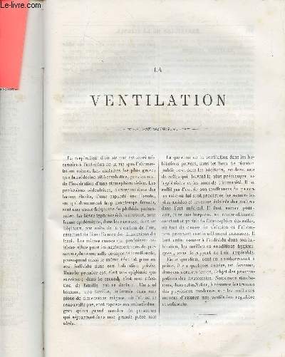 Extraits du livre Les merveilles de la science de Louis Figuier : La ventilation.