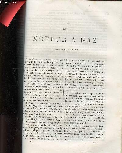 Extraits du livre Les merveilles de la science de Louis Figuier : Le moteur  gaz + l'aluminium et le bronze d'aluminium + la plante neptune.