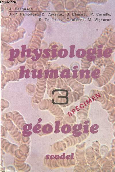 Physiologie humaine - gologie 3 - specimen.
