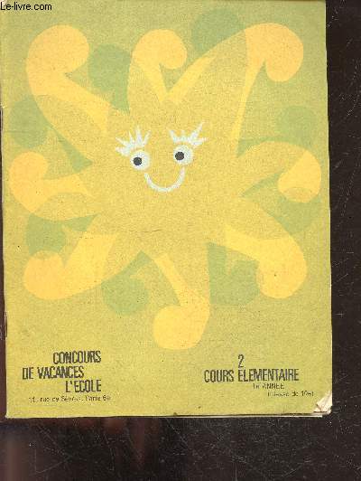 Concours de vacances - cahier N2 - cours elementaire, 1ere annee