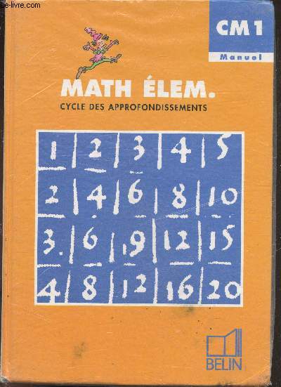 Le nouveau math elem. CM1 manuel - cycle des approfondissements