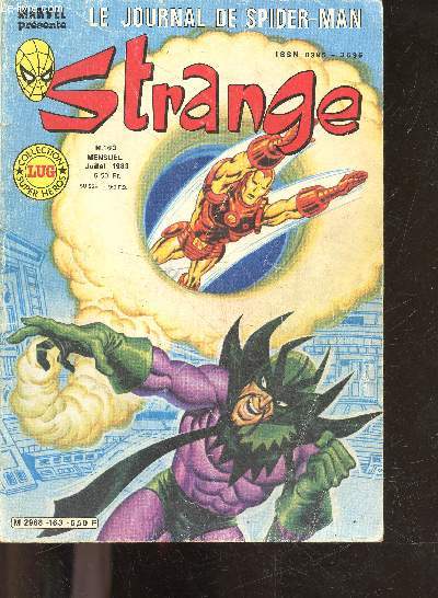 Strange n163 juillet 1983 - l'invincible iron man - l'homme araignee spider man - l'intrepide daredevil - rom le chevalier de l'espace