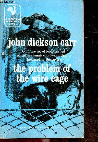 The problem of the wire cage - only one footsteps led accross the tennis court and they belonged to the corpse