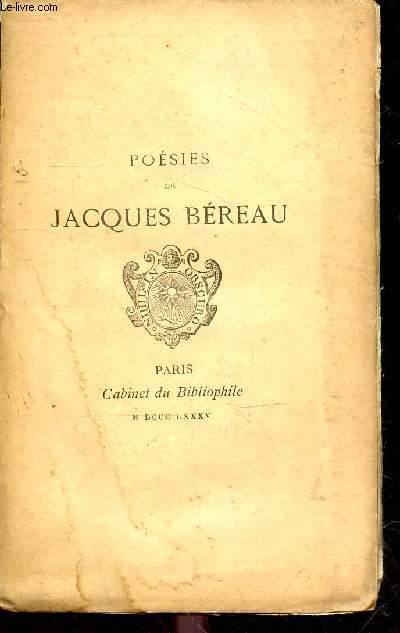 Oeuvres potiques de Jacques Breau poitevin - Exemplaire n88/320 sur papier de hollande.