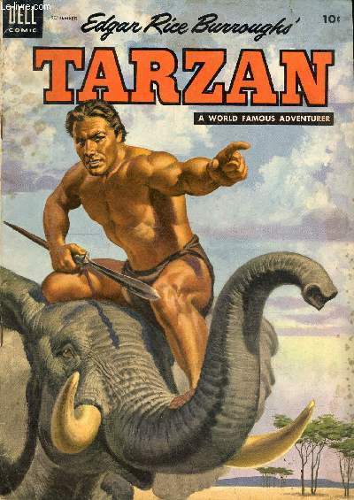 Edgar Rice Burroughs' Tarzan a world famous adventurer vol.1 n60 september 1954 - Tarzan and the bolas of monga - boy plays hide and seek - arrival - brothers of the spear.