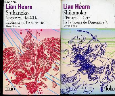 Shikanoko - Livres 1-2-3-4 en deux volumes - Livres 1 et 2 : l'enfant du cerf, la princesse de l'automne - livres 3 et 4 : l'empereur invisible, l'hritier de l'arc-en-ciel - Collection folio n6907-6908.