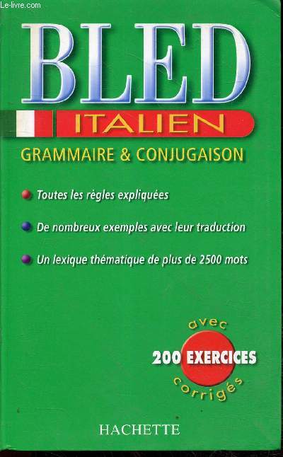 Bled italien grammaire & conjugaison.