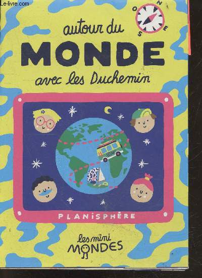 Autour du monde avec les Duchemin - planisphere - carte d'aventurier pour suivre le parcours de sacha, oscar, maman jeanne et papa jim
