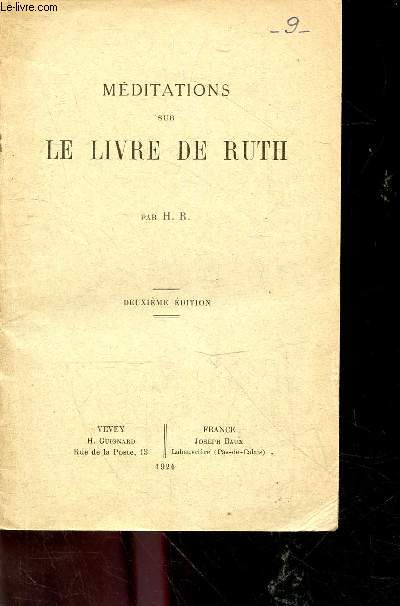 Meditations sur le livre de Ruth - 2e edition