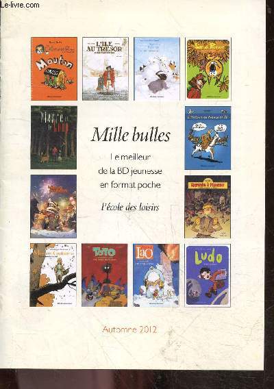 Mille bulles - le meilleur de la BD jeunesse en format poche - automne 2012