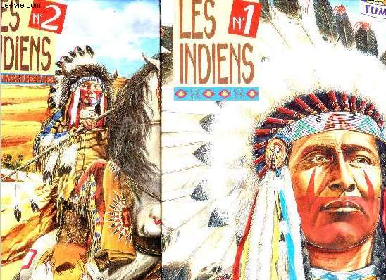 Les indiens- 2 Volumes: N1 + N2- le camp, la carte des tribus, le langage, chasse aux bisons, fetes et coutumes, bataille de little big horn, les grands chefs, sports et jeux, masques, coiffes et coiffures, l'attaque du fort, cheval ami indispenable....