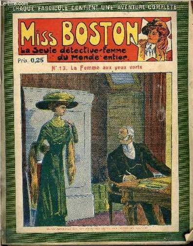 Miss boston la seule detective femme du monde entier - N13 - La Femme aux yeux verts