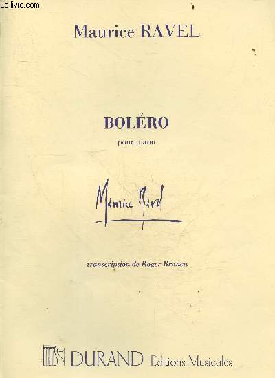 Bolero pour piano