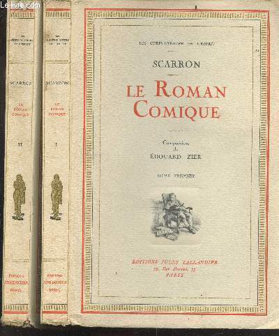 Le roman comique - 2 VOLUMES : tome premier + tome second - Collection Les chefs d'oeuvre de l'esprit