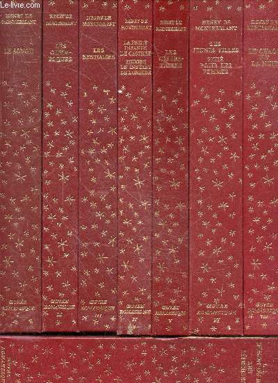 Henry de Montherlant- Oeuvre romanesque- 8 volumes: le songe + les olympiques + les bestiaires + la petite infante de castille, encore un instant de bonheur + les celibataires + les jeunes filles, pitie pour les femmes + le demon du bien, les lepreuses...