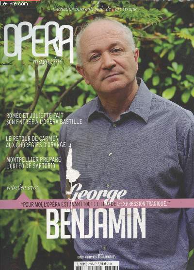 Opera magazine N193 juin 2023- George Benjamin 