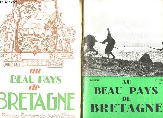 Au beau pays de Bretagne - anthologie geographique, historique et litteraire avec illustrations et dessins
