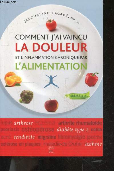 Comment j'ai vaincu la douleur et l'inflammation chronique par l'alimentation - arthrose, asthme, lupus, diabete type 2, fibromyalgie, gastrite, maladie de crohn, sclerose en plaque, psoriasis, eczema, osteoporose, migriane, tendinite, acne, arthrite ....