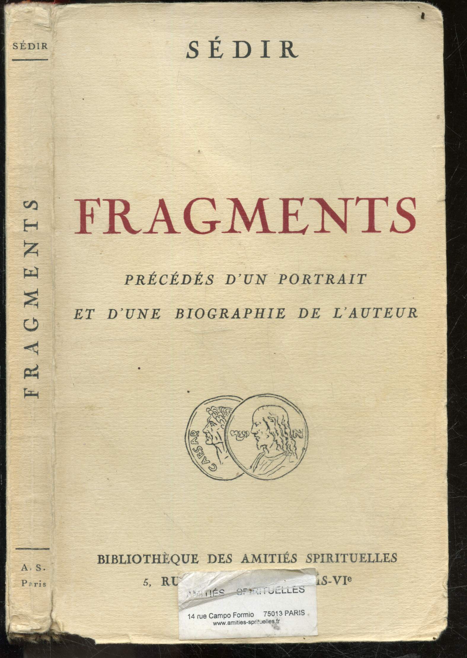 Fragments precedes d'un portrait et d'une biographie de l'auteur