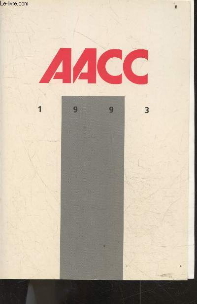 AACC 1993 - A travers l'europe, organisations pan-europeennes, la publicite en france, l'aacc, les agences membres de l'aacc..