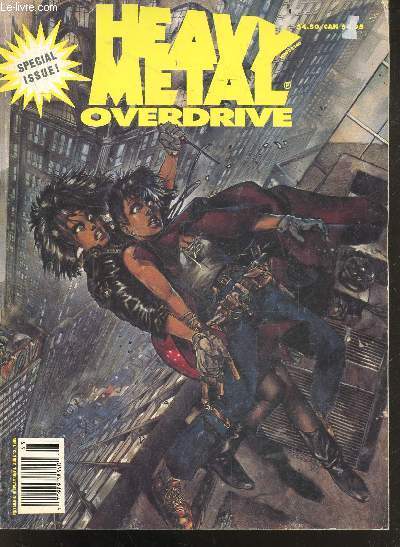 Heavy Metal Overdrive - june 13, VOLUME 9- N 1- 1995 - Special issue- salt of acid, salt of my life by gera & oscar aibar- cobalt 60 - cave man- versus: blind memory- margot queen of the night- the cave of ancient fear by richard corben...