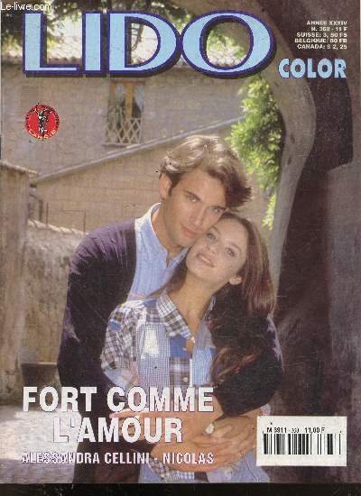 Lido color N368 - annee XXXIV- fort comme l'amour- alessandra cellini, nicolas, geraldine thomas, renato righi, maurizio vecchi, danilo verde - roman photo