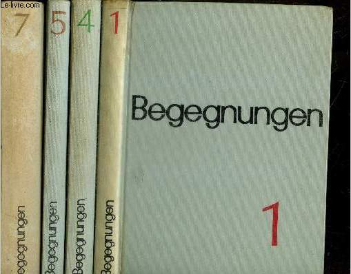 Begegnungen Lesebuch fur gymnasien - band 1 + 4 + 5 + 7 : lot de 4 volumes