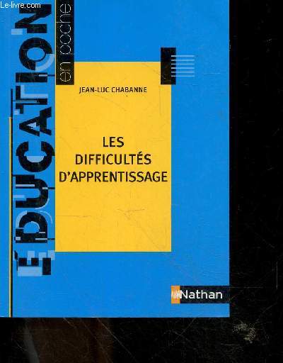 Les Difficults Scolaires D'apprentissage - education en poche N3