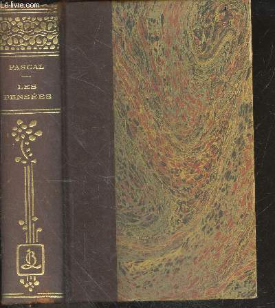 Les pensees - tome I - Nouvelle edition annotee par Adolphe ESPIARD, agrege de philosophie - 3 gravures hors texte