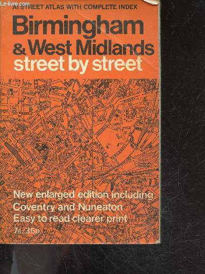 Birmingham & west midlands - street by street - A1 street atlas with complete index - new enlarged edition including coventry and and nuneaton, easy to red clearer print