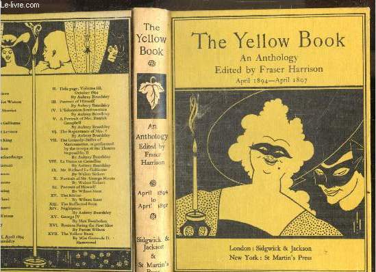 The yellow book - an anthology - April 1894 / april 1897 - an illustrated quarterly