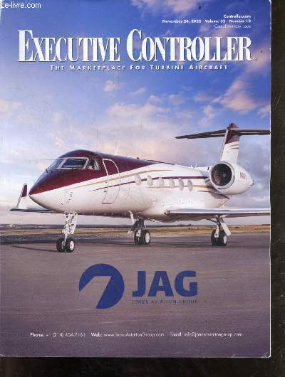 Executive controller the marketplace for turbine aircraft number 12 volume 32 november 24, 2023 .