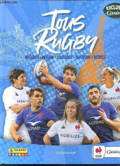 Sticker album tous rugby.