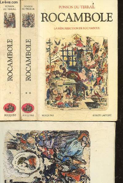 Rocambole - Coffret de deux volumes : tome 1 + tome 2 - les exploits de rocambole + la resurrection de rocambole
