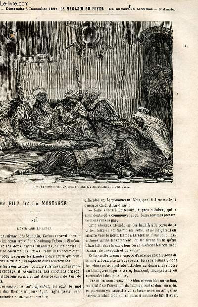 Le magasin du foyer, journal des bonnes lectures - 1867, 3e annee - N23 dimanche 8 decembre 1867- les fils de la montagne, le gant de la main gauche, un duel