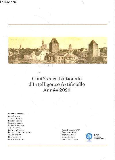 Conference Nationale d'Intelligence Artificielle - Annee 2023