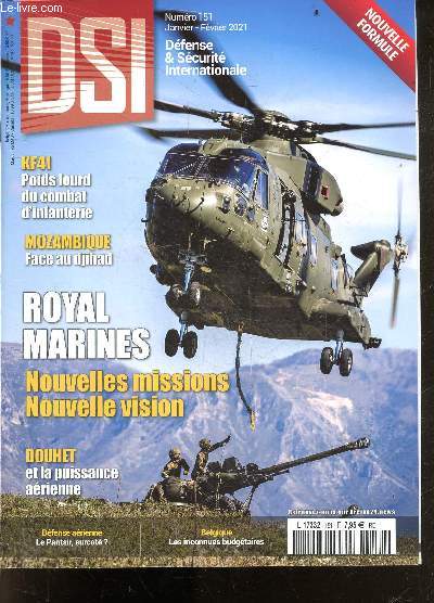 DSI defense & securite internationale n151 janvier fevrier 2021- KF41 poids lourd du combat d'infanterie- mozambique face au djihad- royal marines nouvelles missions nouvelle vision- douhet et la puissance aerienne- defense aerienne le pantsir surcote...