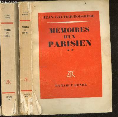 Memoires d'un parisien - lot de 2 volumes : tome 1 + tome 2