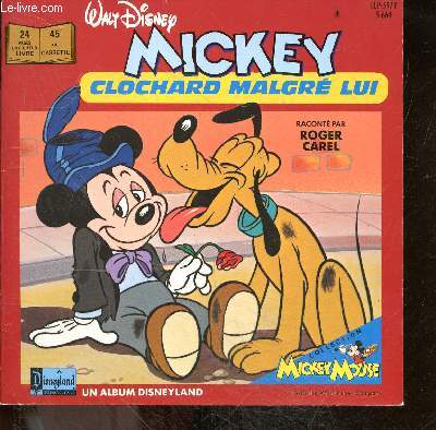 Mickey clochard malgre lui - regardez, ecoutez, lisez - LIVRE SANS DISQUE NI CASSETTE