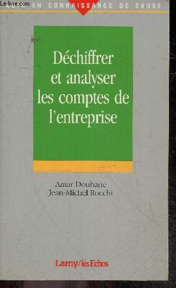 Dechiffrer Et Analyser Les Comptes De L'Entreprise - agir en connaissance de cause