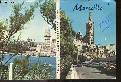 Marseille 12 vues en couleur d'apres Ektachrome- cathedrale et fort st jean, notre dame de la garde, panorama sur le port, canebiere, chateau d'if, palais longchamp, quai des belges et quai du port, eglise st vincent de paul et monument des mobiles, ...